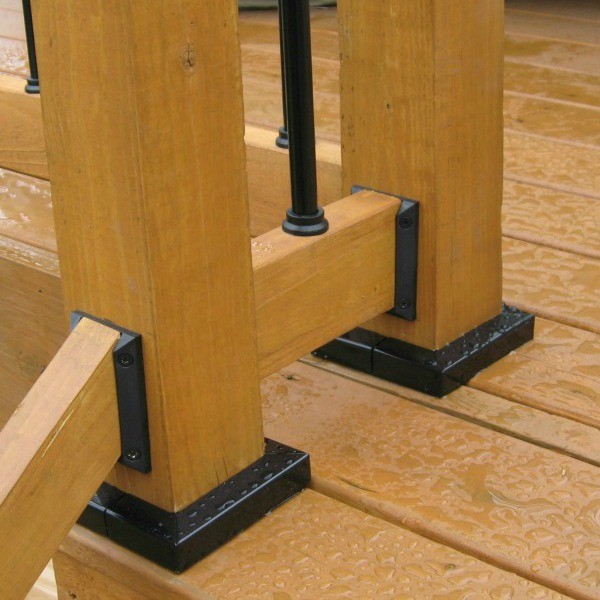 4x4 deck rails and supports