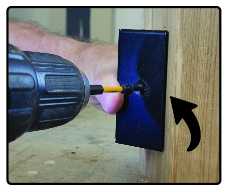 drive through the adapter into the post