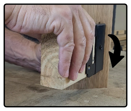 Sliding into the rail strong connector and angle adapter